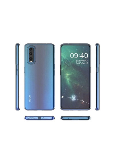 Oppo Uyumlu Reno 3 Pro 5G Kılıf Zore Süper Silikon Kapak-Renksiz