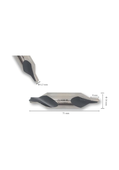 Mte 6,30 Mm Punta Matkabı Hss Dın 333/a