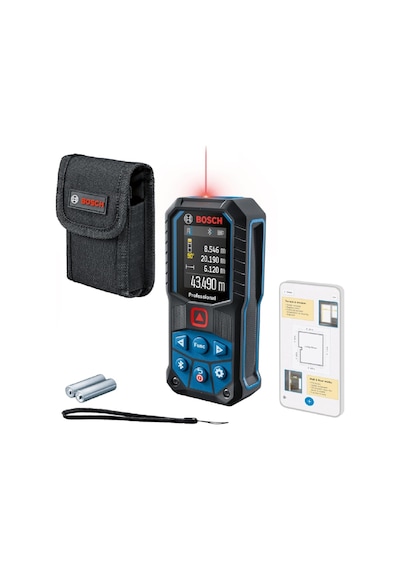 Glm 50-27 C Lazerli Uzaklık Ölçer 50m Ölçme Alanı, 4 Sn. Ölçme Süresi, 2 X Aa Pil, Ip 65 Toza Karşı Koruma S