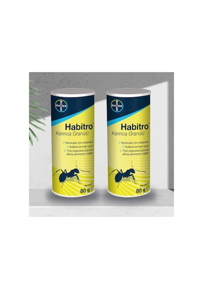 Orijinal Yeni Tarihli Habitro Karınca Yemi Karınca Ilacı Karınca Granülü Karınca Zehiri 2x80gr