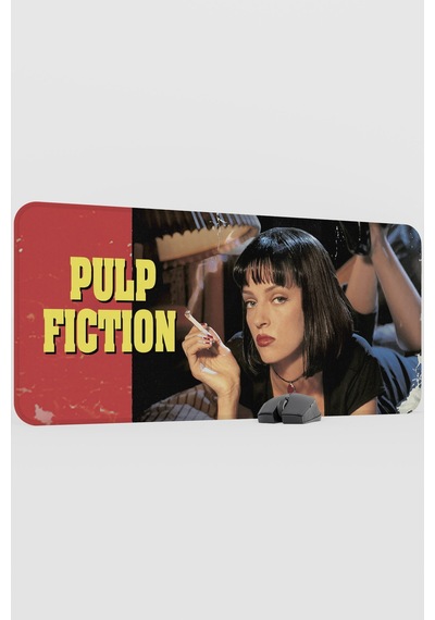 Pulp Fiction Ucuz Roman Tarantino V4 90x40 Xxl Gaming Kauçuk Kaymaz Taban Mouse Pad Fare Altlığı