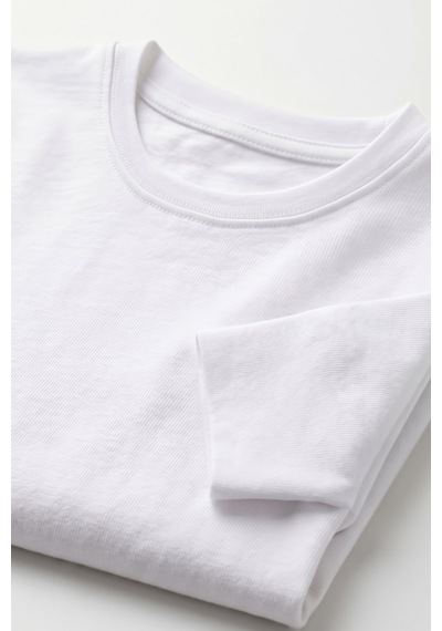 Öts Erkek Çocuk %100 Pamuk T-shirt Uzun Kollu Ribana Günlük Giyim Kombin 7016 Beyaz