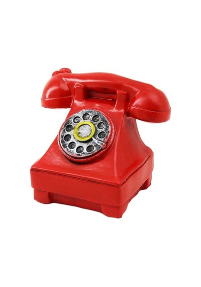 Ankesörlü Telefon Vintage Dekoratif Biblo 12x7.5cm Reçine