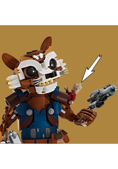 LEGO® Marvel Rocket ve Bebek Groot 76282 10+ Yaratıcı Oyuncak Yapım Seti - 566 Parça