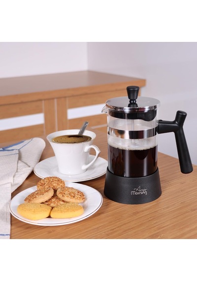 600 Ml French Press, Borosilikat Cam Kahve Ve Bitki Çayı Demleme Ff084 Diğer