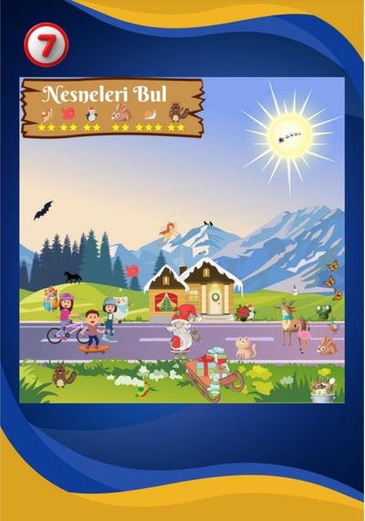 Gizli Nesneleri Bulma Posterleri Laminasyonlu