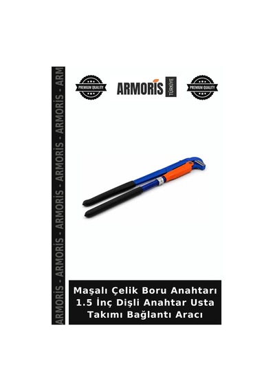 Maşalı Çelik Boru Anahtarı 1.5 İnç Dişli Anahtar Usta Takımı Bağlantı Aracı