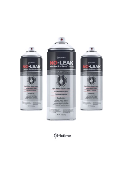 NoLeak 2 1 Paket Su Izolasyon Sızıntı Onarım Spreyi Su Geçirmez Beyaz 1200ml noLeak3