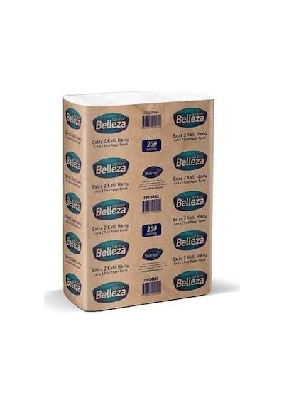Belleza Extra Z Katlama Kağıt Havlu 200'lü 12 Paket 20 x 24 CM