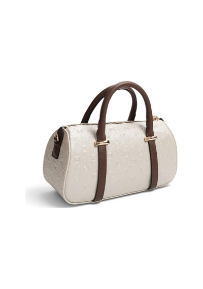 Silver & Polo Silver Polo Bej - Kahve Logolu Kadın El Çantası Sp1289 Bej - Kahverengi
