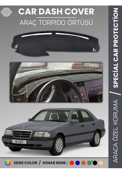Mercedes C Class W202 1993-2000 Torpido Örtüsü Premium Kalite Torpido Koruma Özel Kesim Uv Koruma - 240 Stiloto