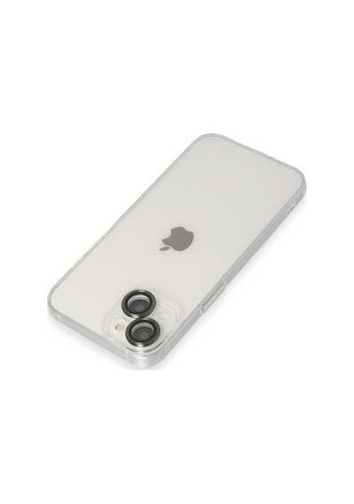 Apple iPhone Uyumlu 14 Kılıf Luko Lens Silikon - Yeşil Bz8683140585723
