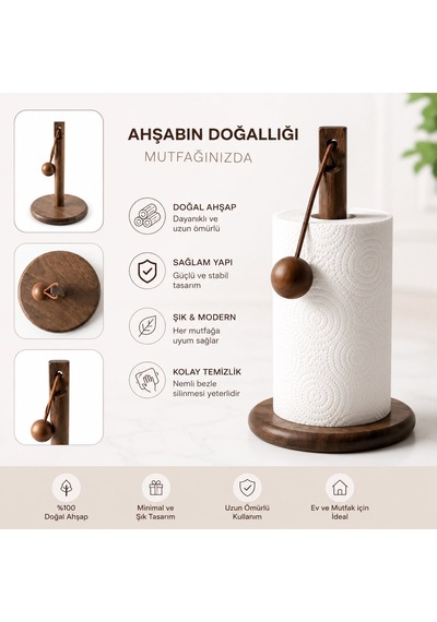 Top Detaylı Kahverengi Havluluk