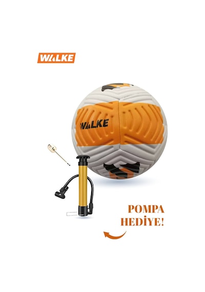 Walke 5 Numara Futbol Topu Pompa Hediyeli Turuncu