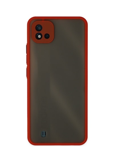 Realme C11 2021 Uyumlu Kılıf Montreal Silikon Kapak - Kırmızı