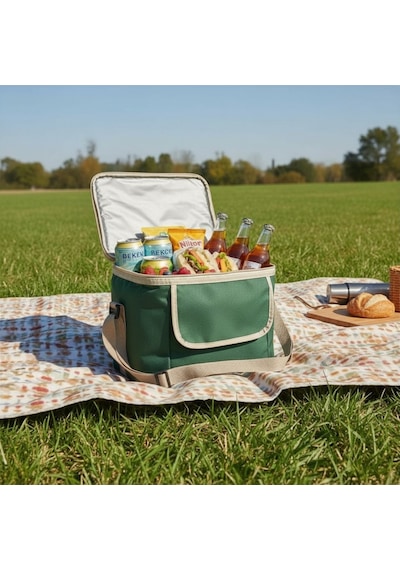 11 Lt Midi Lux Outdoor Kamp Termal Çanta-292 Koyu Yeşil