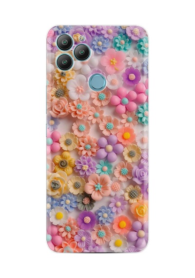 General Mobile Gm22 Kılıf Boutique Baskılı Resimli Rengarenk Papatyalar Pcode -060