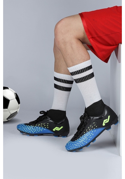Jump 29672 Çoraplı Mavi - Siyah Çim Halı Saha Krampon Futbol Ayakkabısı