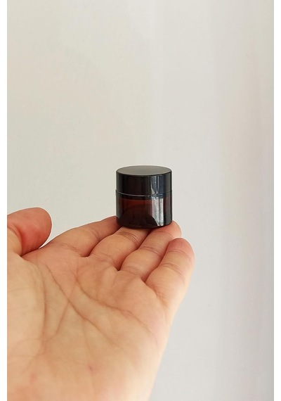 Mini Amber Cam Kavanoz, 10 Ml Hacimli, Sızdırmaz Kapaklı, Krem Ve Kozmetik Saklama Kutusu, Lip Balm 6 Adet Çok Renkli