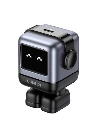 UGREEN Nexode RG 65W Robot GaN Hızlı Şarj Cihazı 2xUSB-C - 1xUSB-A Gri