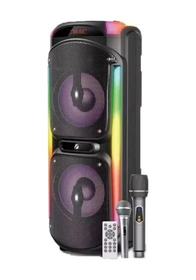 Led Işıklı Bluetooth Hoparlör Çift Mikrofonlu Kablosuz Şarjlı Taşınabilir Speaker