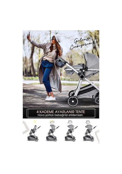 Baby Home 7 In 1 Yeni Doğan Full Set 990 Travel Sistem Bebek Arabası ve 330 Ev Tipi Ana Kucağı