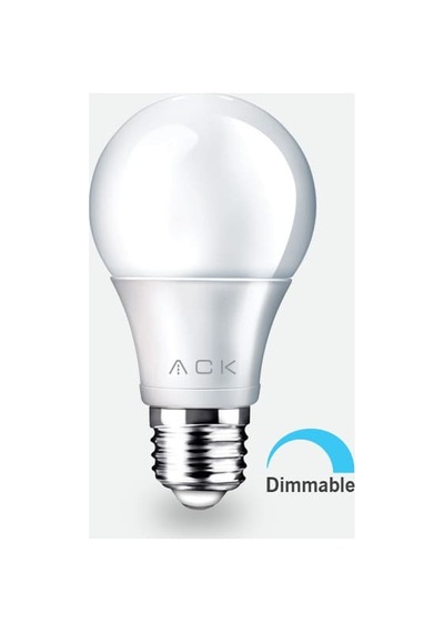 Ack 9w Dimlenebilir Led Ampul Ilıkbeyaz Işık 4000k E27 A60 Aa14-01021