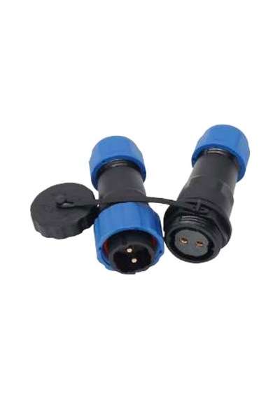 SD16 SU GEÇİRMEZ 2 PİN ERKEK-DİŞİ 16 MM KONNEKTÖR TAKIMI