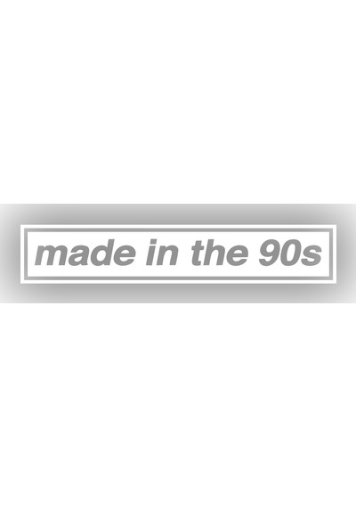 Made In The 90s Araba Stickeri 17x17 Cm Beyaz