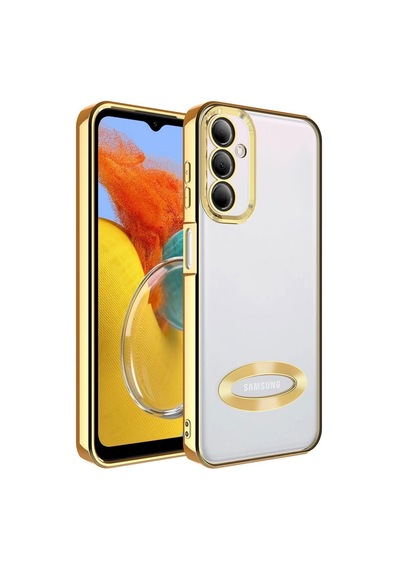 Galaxy M14 Kılıf Kamera Korumalı Logo Gösteren Zore Omega Kılıf