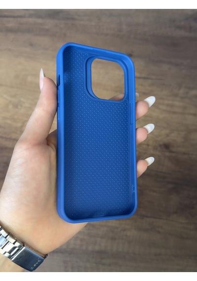 Apple Uyumlu iPhone 15 Pro Silikon Kılıf Xfab Lacivert