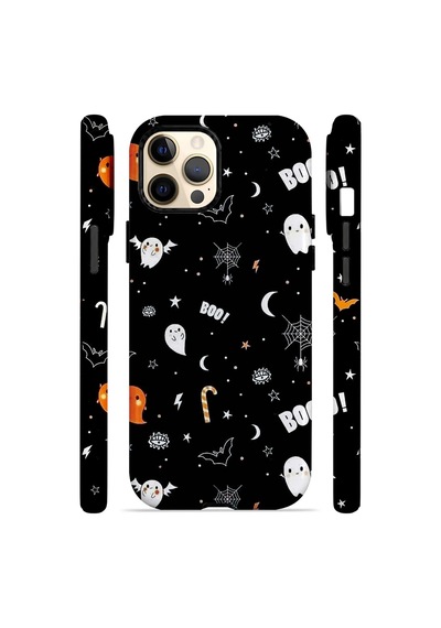 Velvoria Valestra Boo Ghost Doodle Apple iPhone Uyumlu 12 Pro Max Magsafe Koruma Kılıfı Valestra Magline - Boo Ghost Doodle