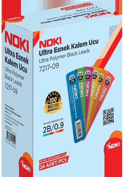 Noki Ultra Esnek 0,9 Mm 75 Mm Kalem Ucu 24'lü Paket
