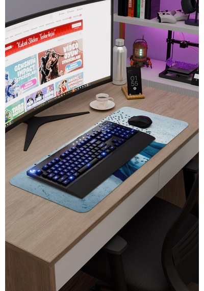 John Wick V4 70x30 Xl Gaming Kauçuk Kaymaz Taban Mouse Pad Fare Altlığı