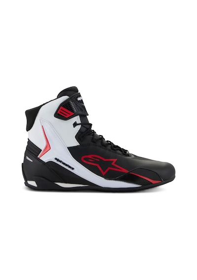 Alpinestars Faster-4 Korumalı Motosiklet Botu Siyah Beyaz Kırmızı