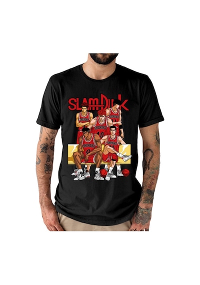 Noıssey Kırmızı Etiket Galashop Slam Dunk Takımı Unisex T-shirt 17843 Siyah