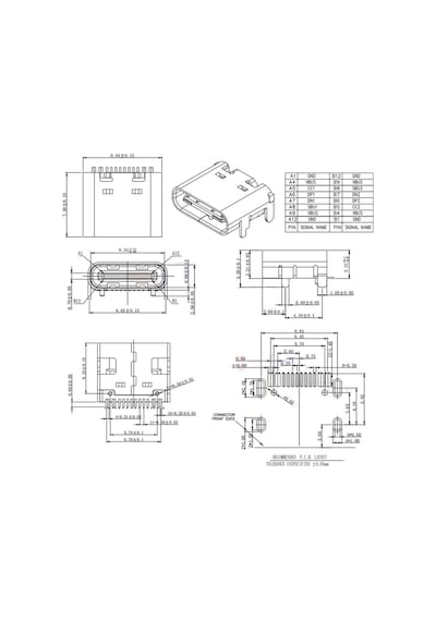 Type-c Usb Soket 16 Pin Smd Usb 3.1 Cep Tel Elektronik Cihaz Usb Port Konnektör Şarj Soketi Dişi Type-c Usb Soket 16 Pin Smd Usb 3.1 Cep Tel Elektronik Cihaz Usb Port Konnektör Şarj Soketi Dişi