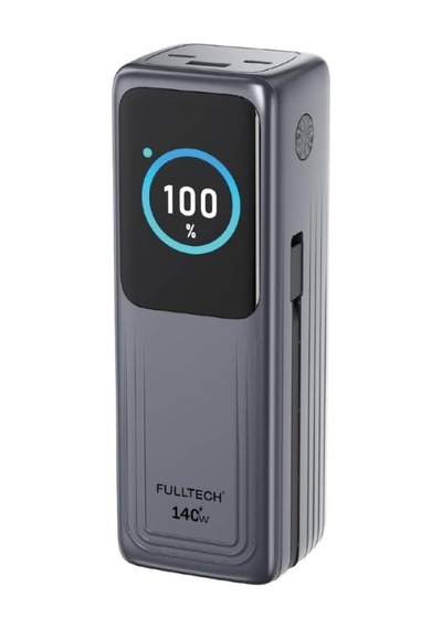 Yüksek Hızlı Powerbank, Dijital Göstergeli Powerbank, 30.000 Mah Batarya, 140w Hızlı Şarj, 2x Type-c Girişi, 1x