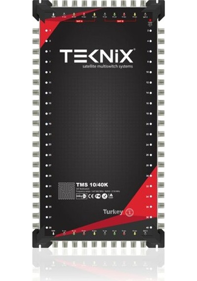 10x40 Kaskatlı Uydu Dağıtım Santrali Teknoline Multiswitch