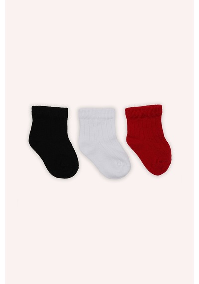 Panço Unisex Çizgili Soket Çorap Multi Set Renkli