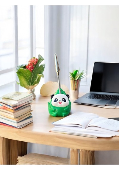 Bambu Panda Kawaii Sevimli Panda Fotoğraf Ve Not Tutucu - Ofis Masa Not Tutacağı Çok Renkli