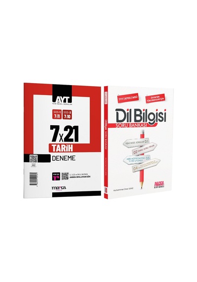 Marka Yayınları Ayt Tarih 7x21 Deneme Ve Akm Dil Bilgisi Soru Bankası Seti 2 Kitap