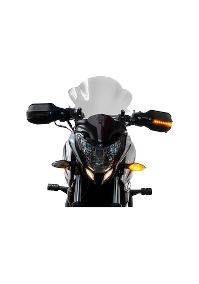 GP Kompozit KTM Duke 250 2024 Uyumlu Led Sinyalli Elcik Koruma Siyah