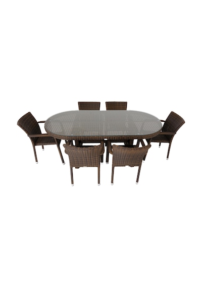 Sunsire 100x200 Rattan Bahçe Masa Takımı Rehome Sunsire 100x200 Rattan Bahçe Masa Takımı Rehome