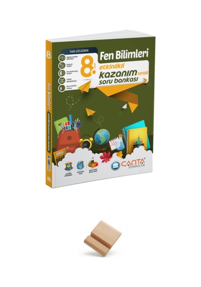 Çanta 8. Sınıf 2027 Lgs Fen Bilimleri Etkinlikli Soru Bankası + Telefon Standı