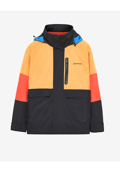 Skechers M Outerwear Coated Jacket Erkek Siyah Mont S242065-001 Siyah