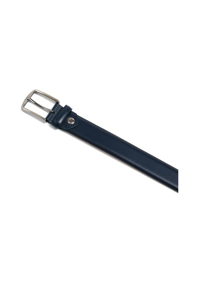 Lacivert Erkek F-734-01 Grande Arsel Deri Klasik Kemer Genişlik 3.5 Cm