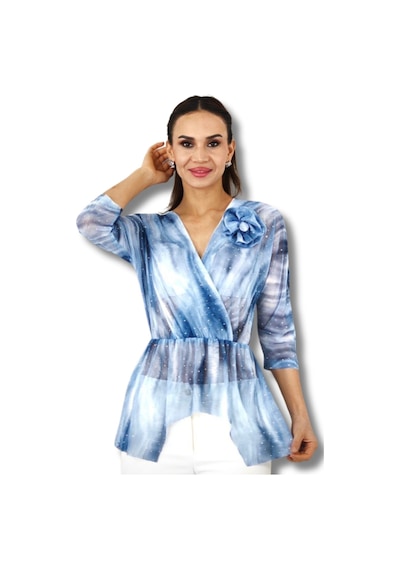 Favori Tekstil Dijital Baskı Şifon Boncuk İşlemeli Bluz 001 Favori Tekstil Dijital Baskı Şifon Boncuk İşlemeli Bluz 001