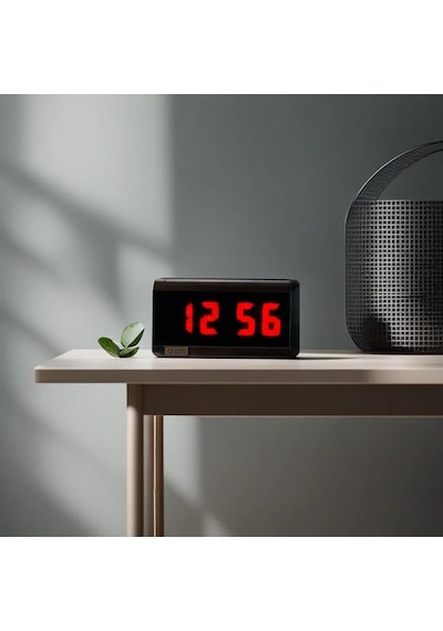 Dijital Led Duvar Ve Masa Saati - Kırmızı Kasa Ölçüleri: 7x17 Cm