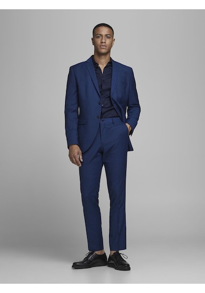 Jack & Jones Erkek Parma Premium Uzun Kollu Lacivert Gömlek-12097662 Lacivert